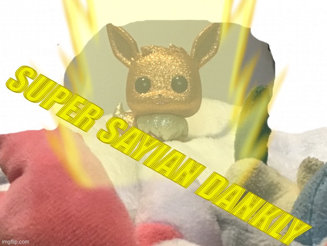 Diamond Eevee | SUPER SAYIAN DANKLY | image tagged in dankly,yeet,eevee,super saiyan | made w/ Imgflip meme maker
