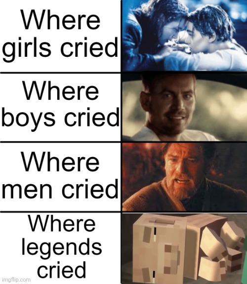 NOOOO | image tagged in where girls cried,minecraft story mode,dead,sad | made w/ Imgflip meme maker