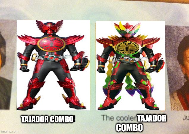 Tajador vs Tajador | TAJADOR; TAJADOR COMBO; COMBO | image tagged in the cooler daniel | made w/ Imgflip meme maker