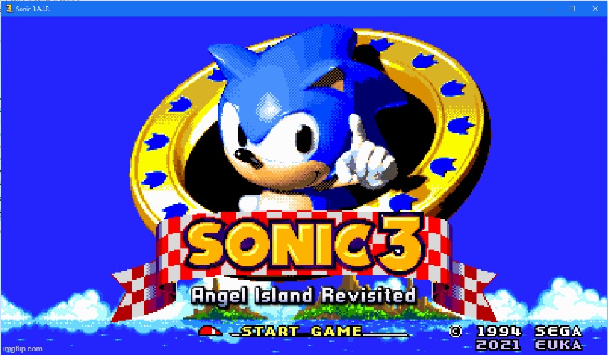 Finally got Sonic 3 A.I.R for my Windows 10 computer | made w/ Imgflip meme maker
