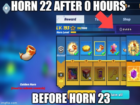 horn 23 be like | HORN 22 AFTER 0 HOURS; BEFORE HORN 23 | image tagged in memes,blockman go | made w/ Imgflip meme maker