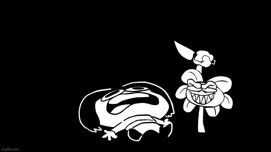 Flowey killing Frisk (Underpants - Undertale Parody by Sr. Pelo) | image tagged in flowey killing frisk underpants - undertale parody by sr pelo | made w/ Imgflip meme maker