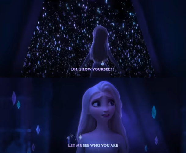 Frozen show yourself let me see who you are Blank Meme Template