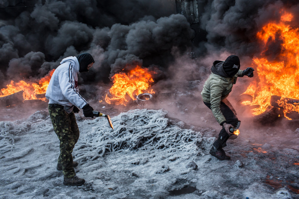 Maidan Square protests Blank Meme Template