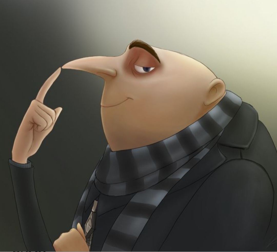 Gru's nose Blank Meme Template