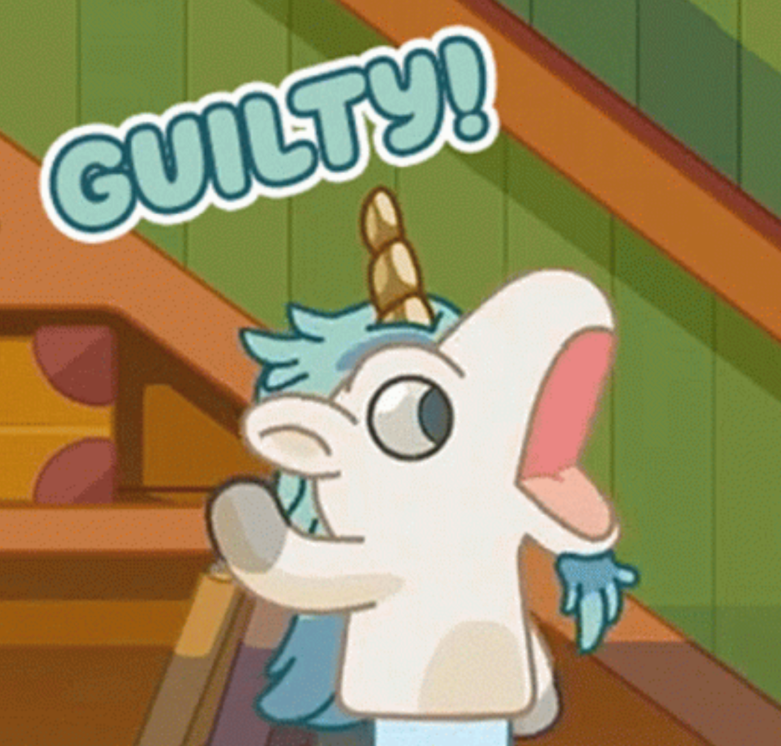 High Quality Unicorse Guilty Blank Meme Template