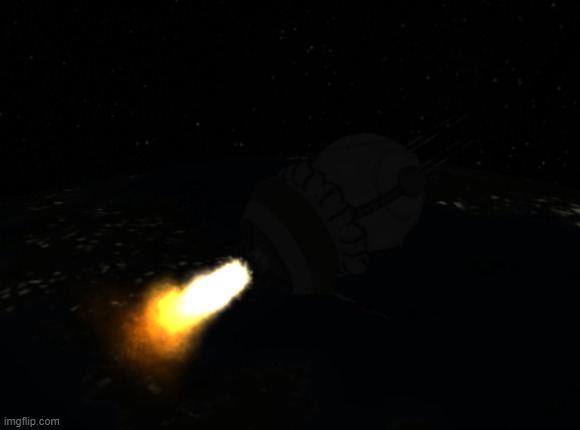 Deorbit burn during the nighttime using SRBs (more dangerous, but they were cheaper) | made w/ Imgflip meme maker