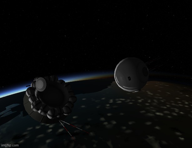 The crew module decouples from the service module in preperation for reentry | made w/ Imgflip meme maker