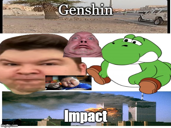 What | Genshin; Impact | image tagged in blank white template,genshin impact | made w/ Imgflip meme maker