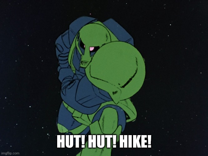 HUT! HUT! HIKE! | image tagged in anime | made w/ Imgflip meme maker
