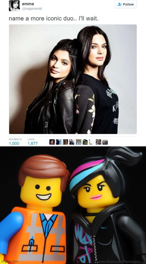 yes | image tagged in name a more iconic duo,lego,idk | made w/ Imgflip meme maker