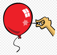 High Quality Balloon Being Popped Blank Meme Template