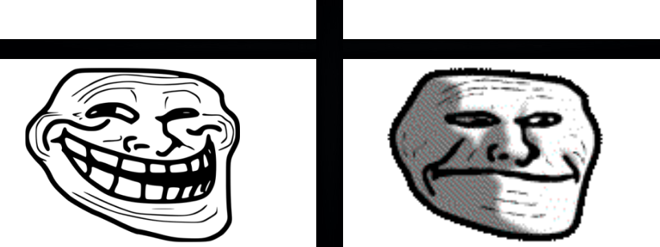 Sad fronting trollface (Sightly improved version) - Imgflip