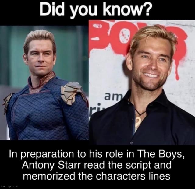 Dedication 100 | image tagged in antony starr the boys | made w/ Imgflip meme maker