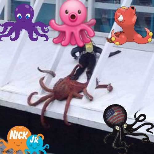 Octopus Diver Excuse Me Sir | image tagged in octopus diver excuse me sir | made w/ Imgflip meme maker