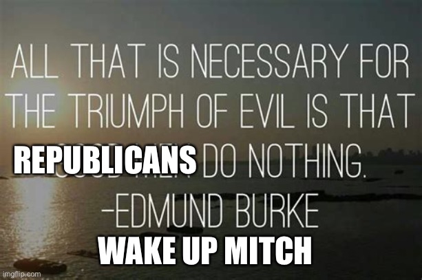 Wake up RINO’s Mitch, Lindsey, Mitt! | REPUBLICANS; WAKE UP MITCH | image tagged in biden,republican party,mitch mcconnell,incompetence | made w/ Imgflip meme maker