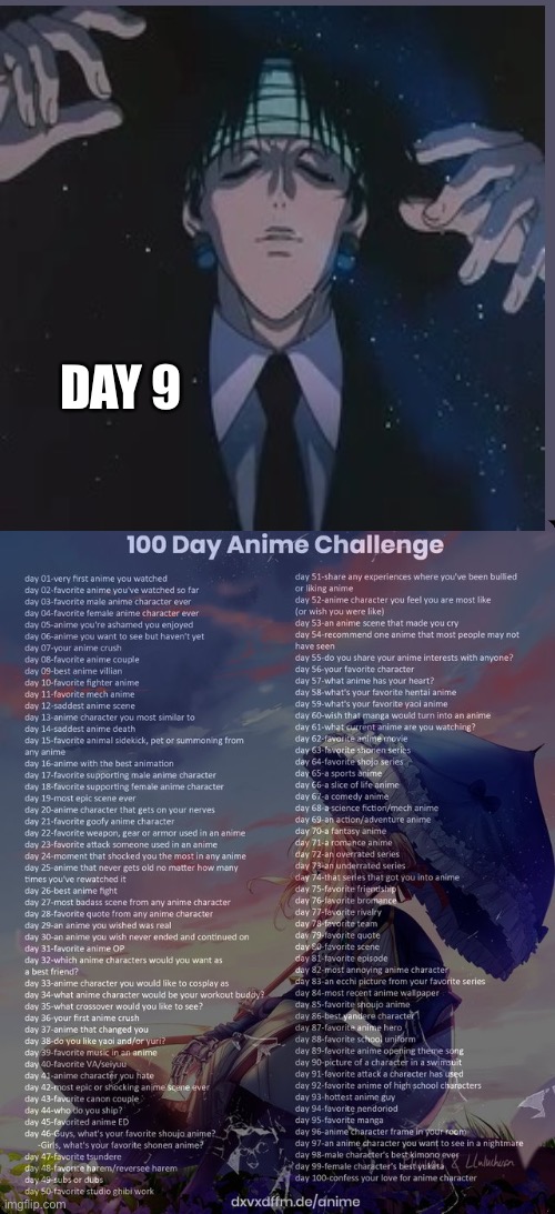 Pain is actually based on Chrollo | DAY 9 | image tagged in 100 day anime challenge,hunter x hunter | made w/ Imgflip meme maker