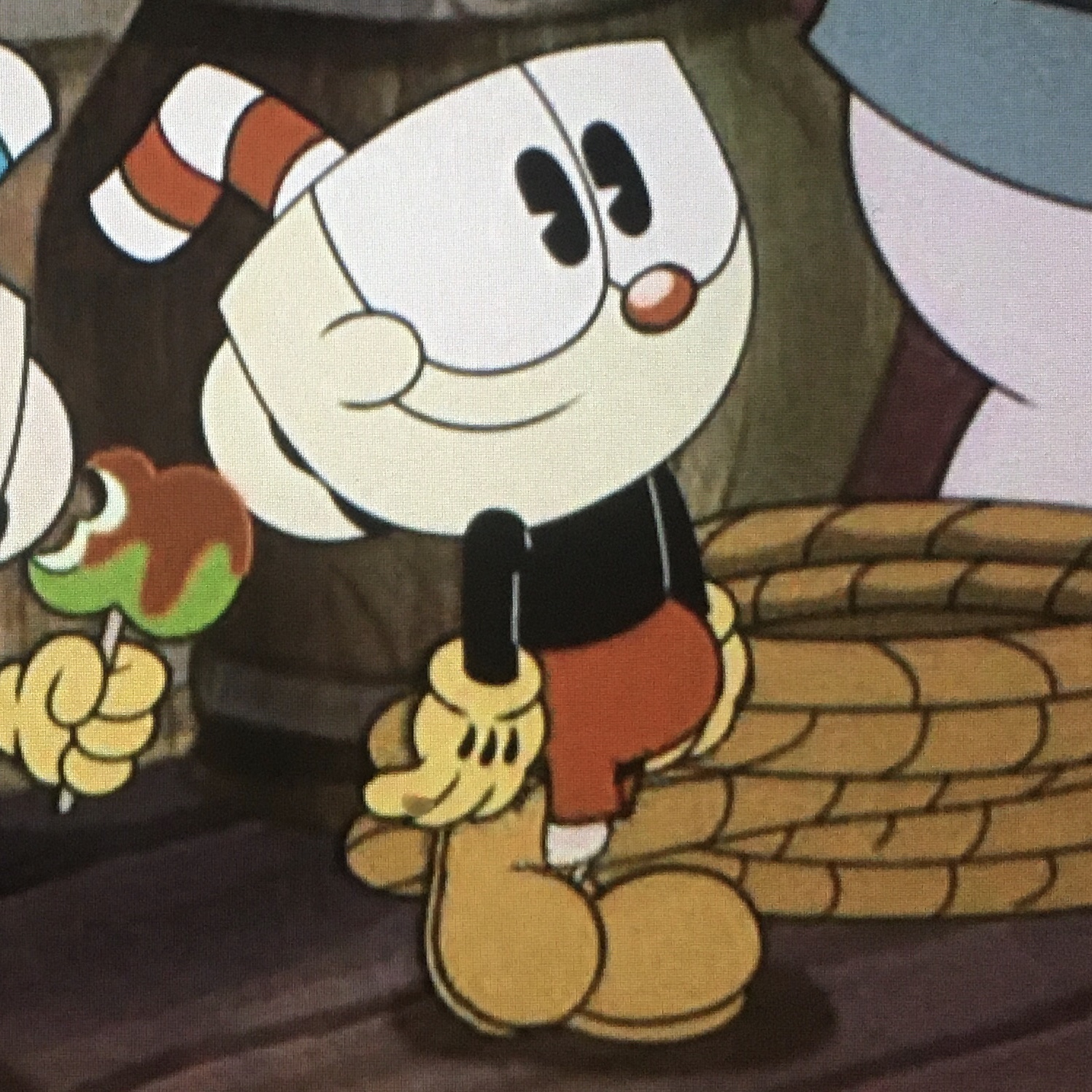 High Quality Cuphead innocent face Blank Meme Template