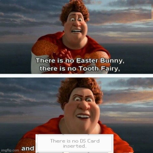 TIGHTEN MEGAMIND "THERE IS NO EASTER BUNNY" | image tagged in tighten megamind there is no easter bunny | made w/ Imgflip meme maker