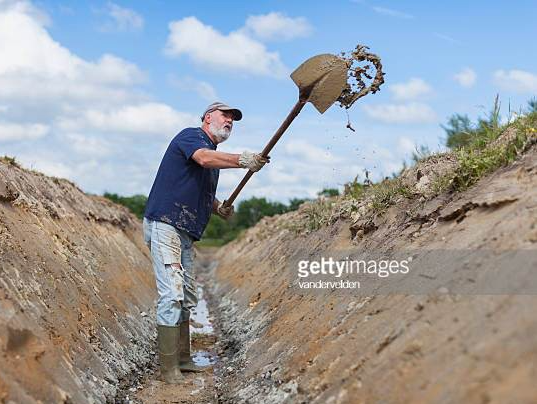 High Quality Ditch Digger, digging, Blank Meme Template