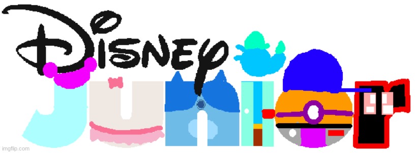 Tag the creator and friends disney junior logo | image tagged in artwork,fanart,disney junior,tagthecreator | made w/ Imgflip meme maker