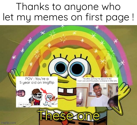 Had to repost a kid pollutated the comments | image tagged in memes,thank you | made w/ Imgflip meme maker