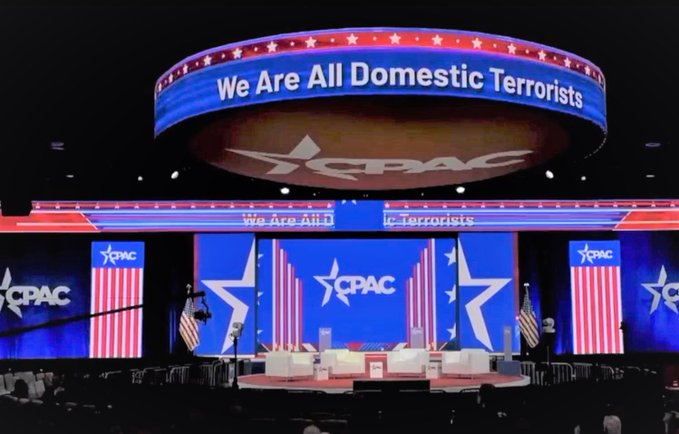 High Quality CPAC Domestic Terrorists Blank Meme Template