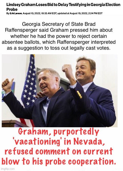 Lindsey Denied Delay | image tagged in conservative hypocrisy | made w/ Imgflip meme maker