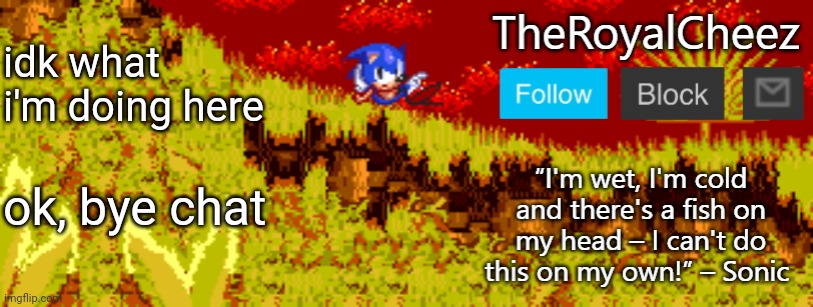 TheRoyalCheez Sonic 3 Prototype template | idk what i'm doing here; ok, bye chat | image tagged in theroyalcheez sonic 3 prototype template | made w/ Imgflip meme maker