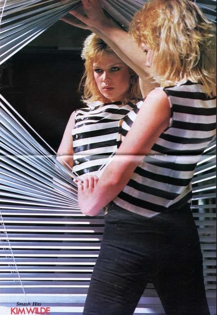 Kim Wilde blinds Blank Meme Template