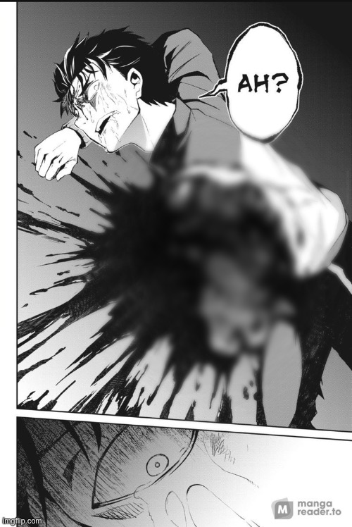 Damn the manga has some detailed gore ( i had to blur it cuz it’s like serious gore ) | made w/ Imgflip meme maker