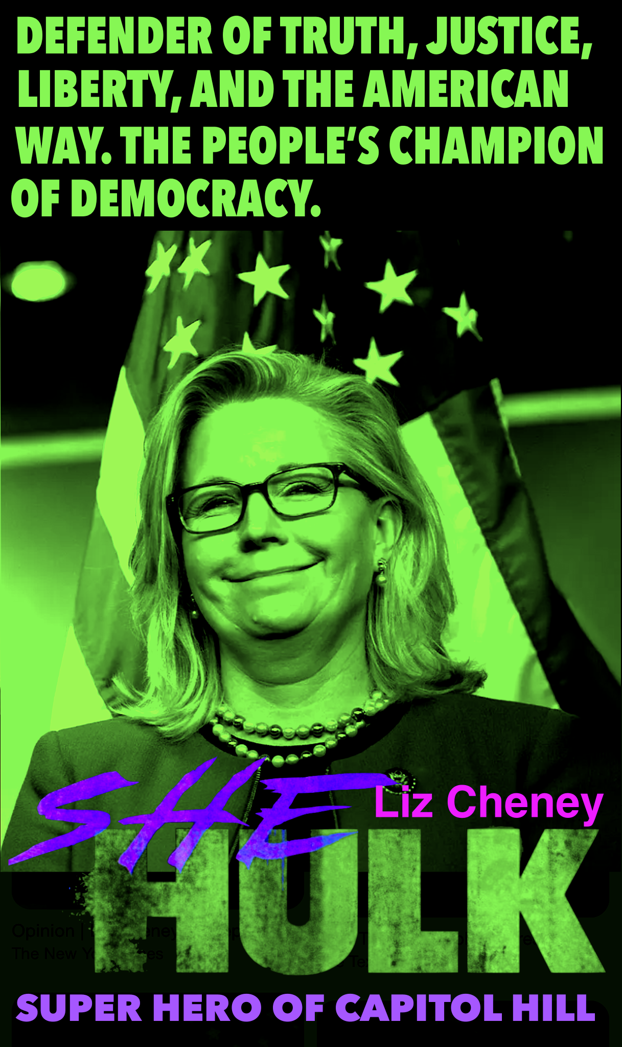 High Quality She Hulk Liz Cheney Meme Blank Meme Template