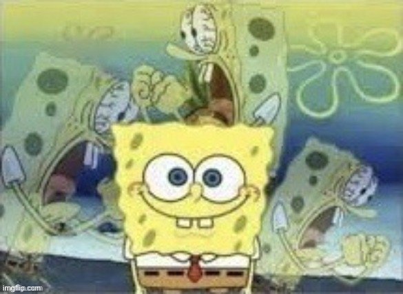SpongeBob Is Internally Screaming | image tagged in spongebob is internally screaming | made w/ Imgflip meme maker