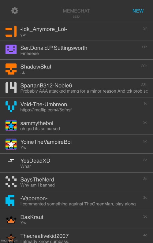 Memchat reveal | made w/ Imgflip meme maker