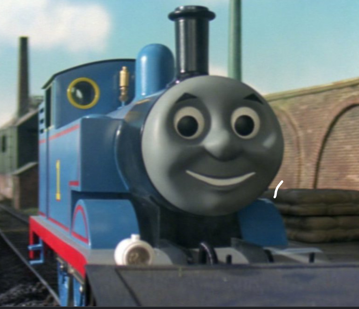 Creepy ass thomas Blank Meme Template