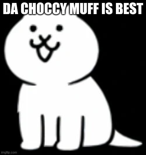 hail the choccy muff | DA CHOCCY MUFF IS BEST | image tagged in modern cat my beloved,muffin,memes,funny,sammy,cult | made w/ Imgflip meme maker