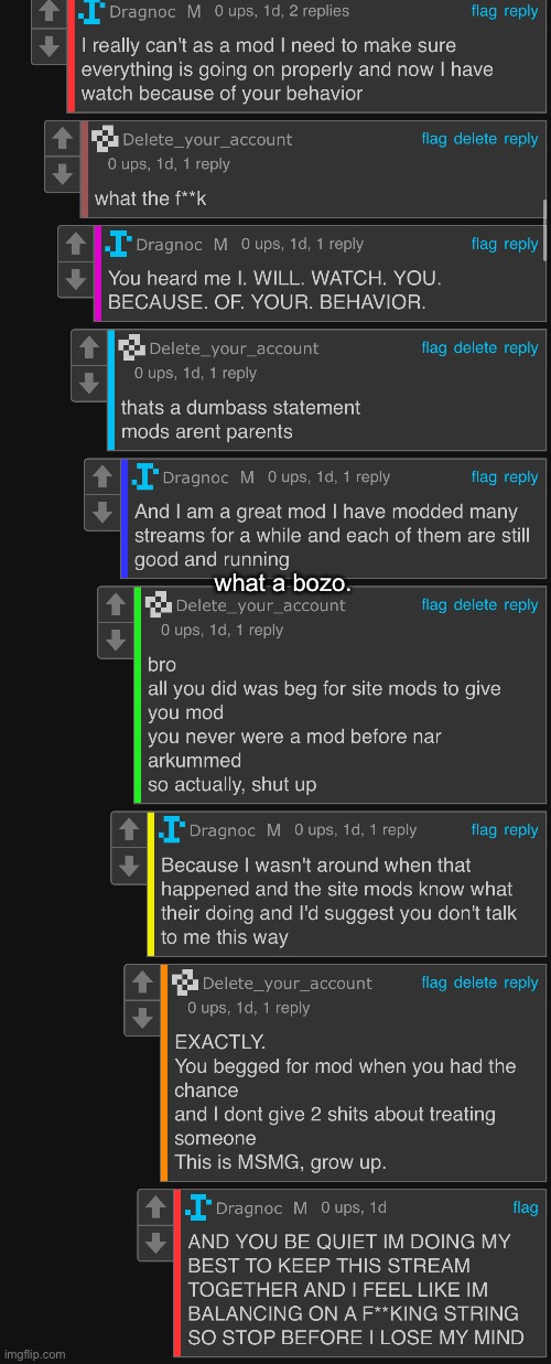 what a bozo. | made w/ Imgflip meme maker