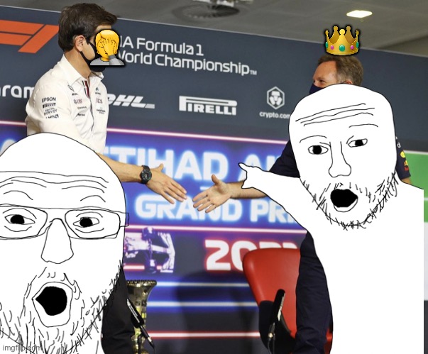 Red Bull Constructors Champions 2021 | 👑; 🤦 | image tagged in red bull,mercedes,f1 | made w/ Imgflip meme maker