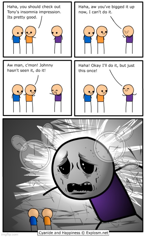 Insomnia | image tagged in cyanide and happiness,insomnia,comics/cartoons,comics,comic,impression | made w/ Imgflip meme maker