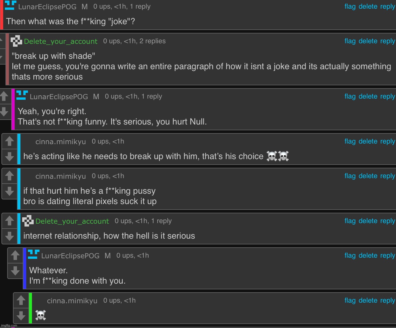 dw the block button exist lol | made w/ Imgflip meme maker