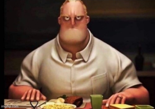 High Quality mr incredibles glare Blank Meme Template