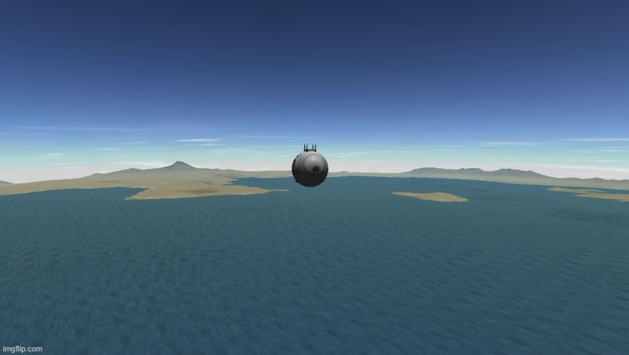 The dummy cosmonaut has been ejected, unfortunately the deorbit burn was a bit late and we're landing in water | made w/ Imgflip meme maker