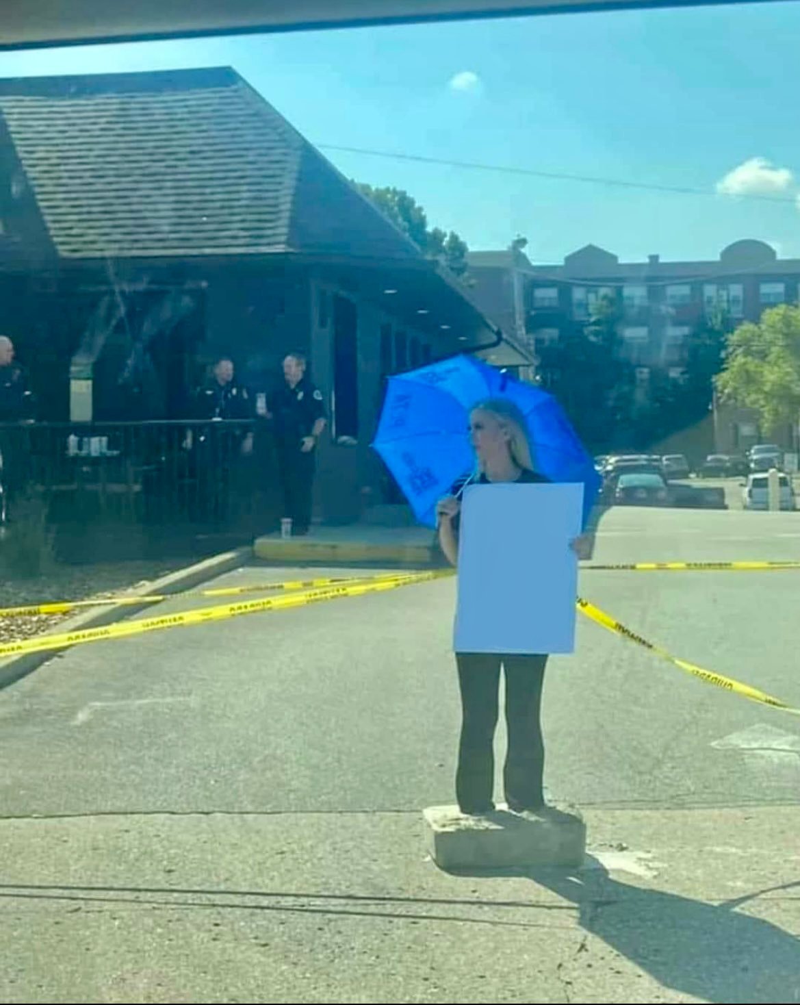 High Quality Protest with feet in cement Blank Meme Template