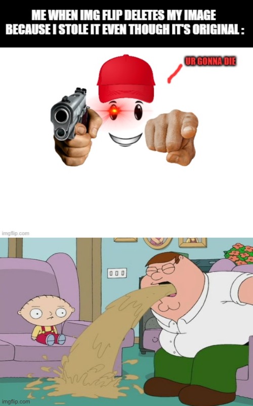 image tagged in peter griffin vomit | made w/ Imgflip meme maker