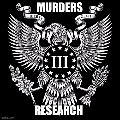 MURDERS; RESEARCH | made w/ Imgflip meme maker