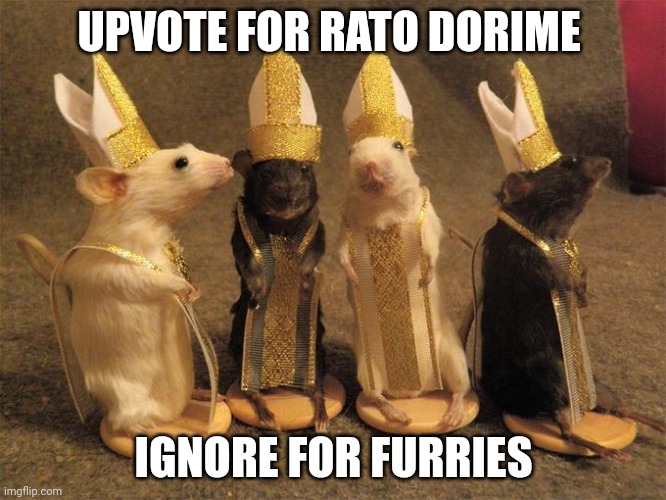 Rato dorime | UPVOTE FOR RATO DORIME; IGNORE FOR FURRIES | image tagged in rato dorime | made w/ Imgflip meme maker