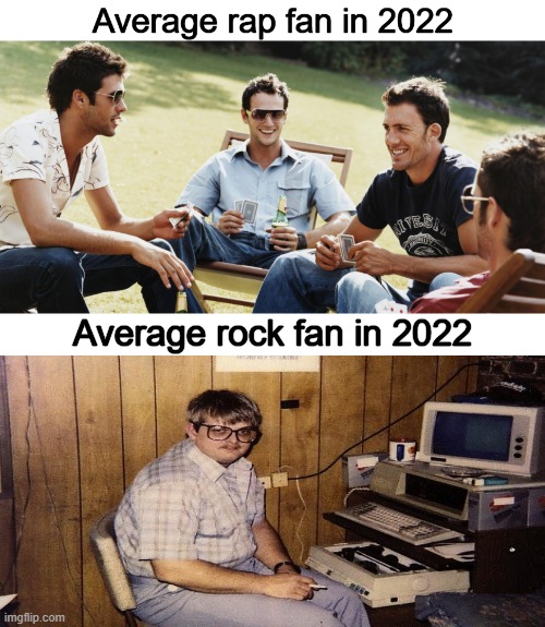  Average rock fan in 2022 | image tagged in music | made w/ Imgflip meme maker