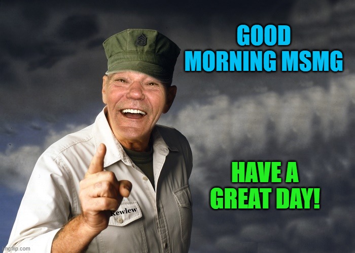 good morning | GOOD MORNING MSMG; HAVE A GREAT DAY! | image tagged in kewlew,have a nice day | made w/ Imgflip meme maker