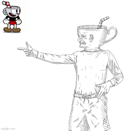 Extremely cursed realistic cuphead | image tagged in video games,cuphead,art,cursed image | made w/ Imgflip meme maker