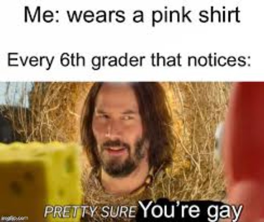 6 th grade was Easy | image tagged in pink | made w/ Imgflip meme maker